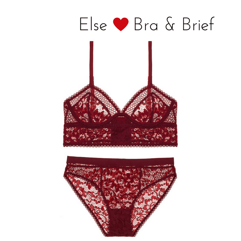 else petuna bikini brief scarlatte long line bra