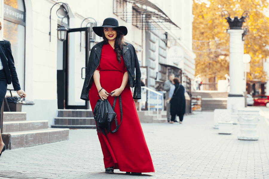 plus size dress red