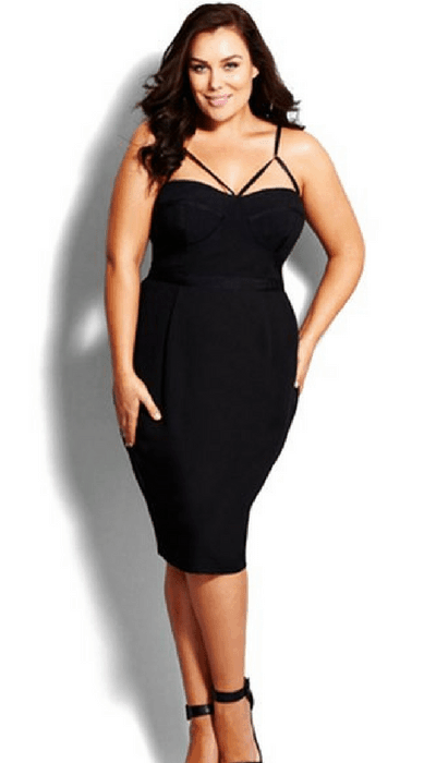 City Chic 'Undress Me' Dress (Plus Size)