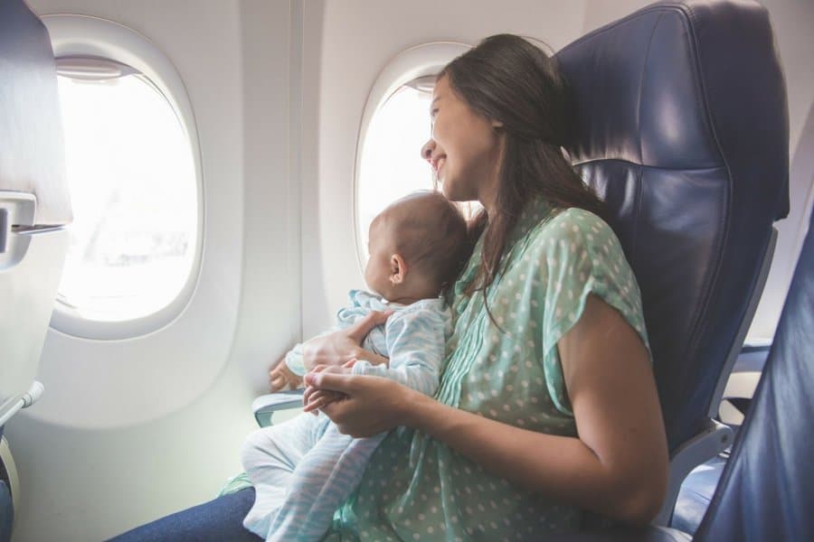 flying with baby deep breath relax - 6 Secrets To Stress-Free Travel With Baby