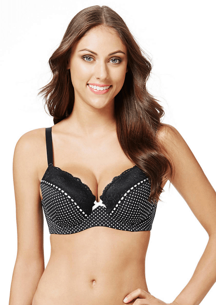 perfects australia anna curve it up polka dot full coverage balconette t shirt bra - 31 Pretty Bras Under $60 That Won't Break The Bank