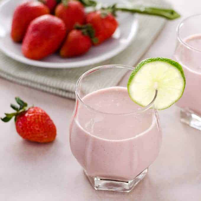 cook eat paleo paleo strawberry coconut smoothie - 10 Easy Real Food Snacks – No Baking Required!