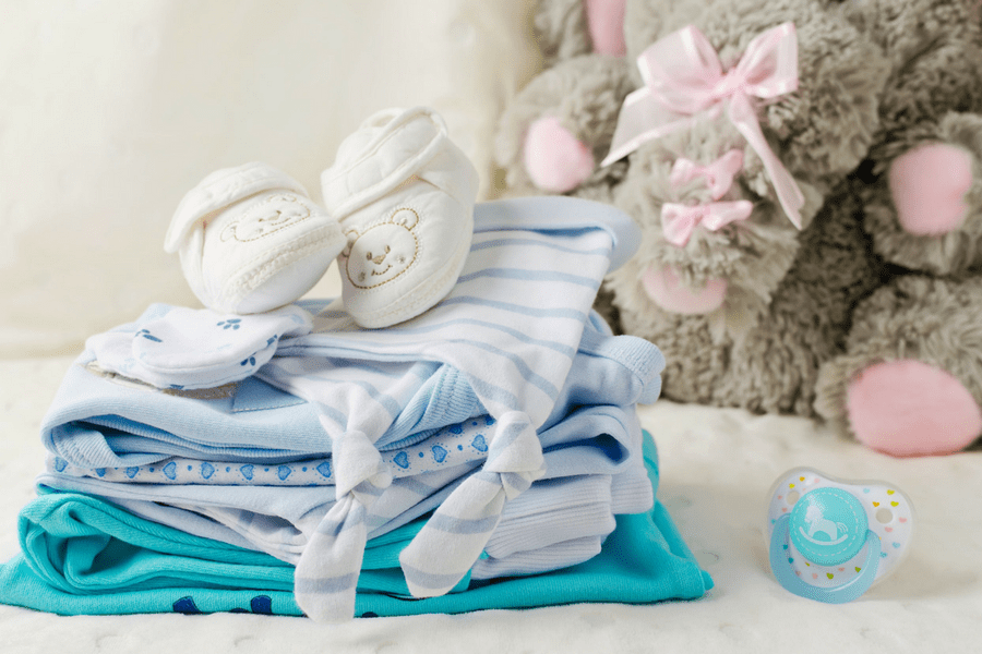 washing baby clothes