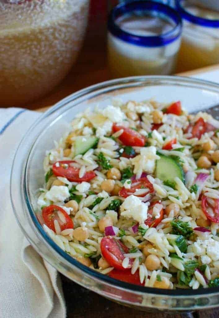 a cedar spoon summer orzo pasta salad - 12 Refreshing Dinner Dishes Perfect for Hot Weather