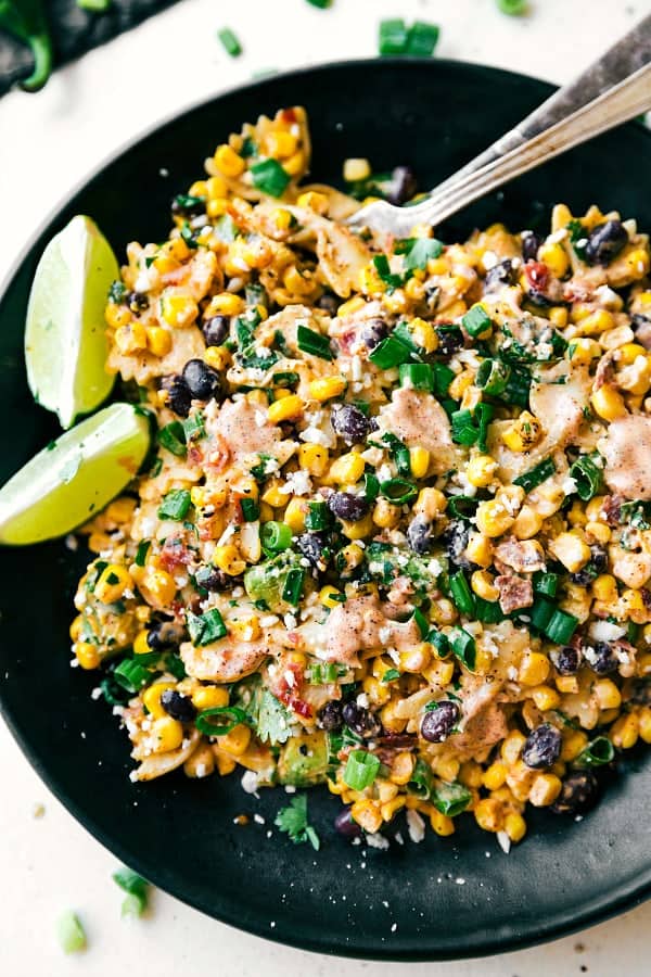 chelseas messy apron mexican street corn pasta salad - 12 Refreshing Dinner Dishes Perfect for Hot Weather