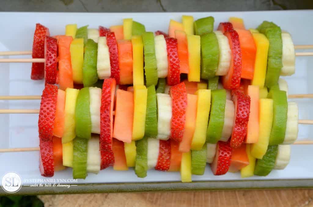 fruit kebobs by stephanie lynn 1024x678 - 8 Healthy Snacks Your Kids Will Love