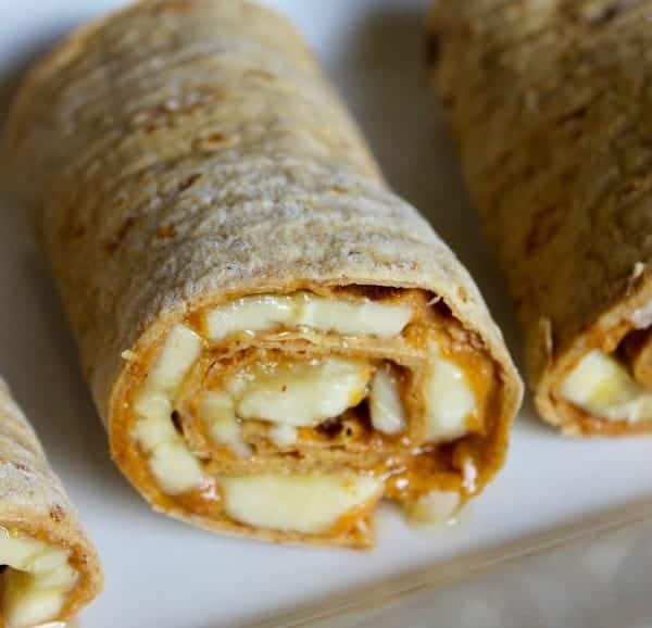 Peanut Butter Banana Honey Roll Ups - 8 Healthy Snacks Your Kids Will Love