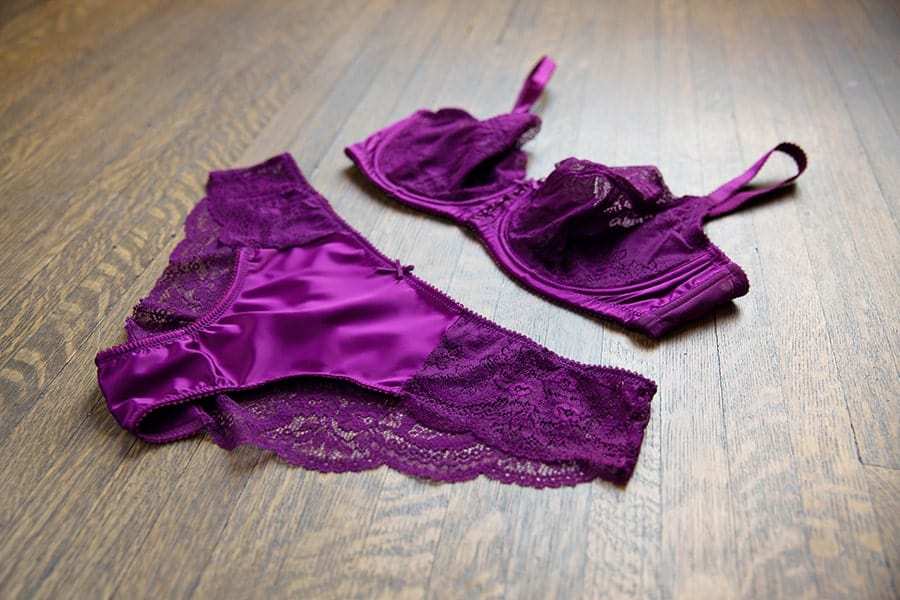 Parfait Lingerie Destiny Unlined Wire Bra Hipster Cassis Purple